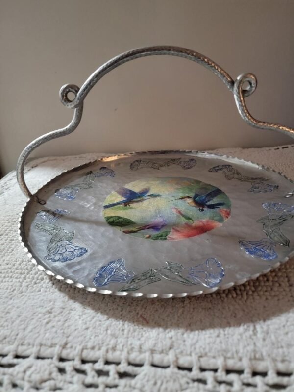 LARGE ALUMINIUM SERVING TRAY