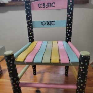 VINTAGE CHILDS CHAIR TIME OUT!