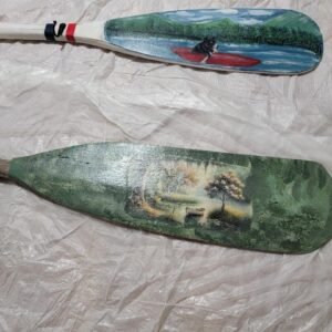 VINTAGE BOAT PADDLE WITH HOOKS