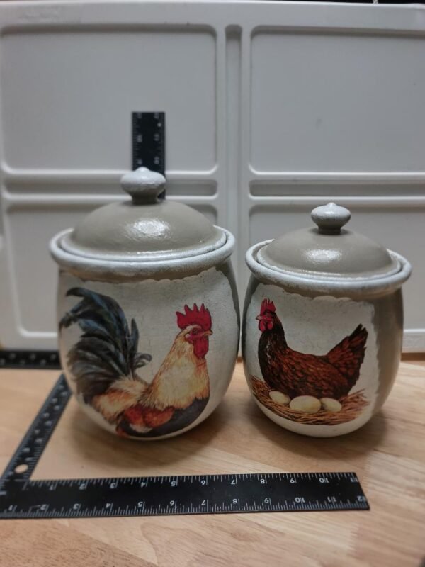 CANISTER SET WITH SALT AND PEPPER SHAKERS - Image 2