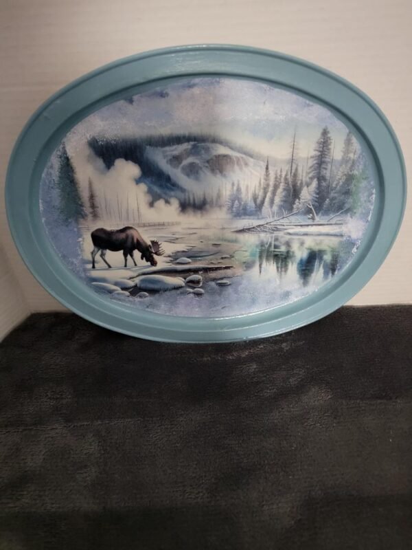 OVAL METAL TRAY