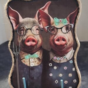 9"X12" MA AND PA PIGS