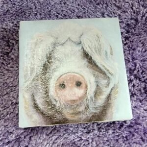 CERAMIC COASTERS SET OF 4