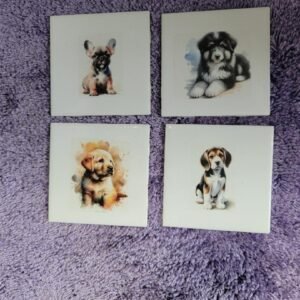 CERAMIC COASTERS SET OF 4