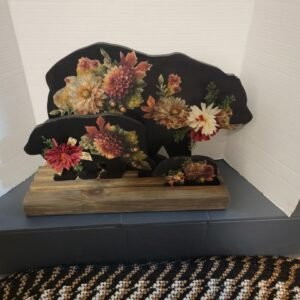 BLACK BEAR "FALL" WALL MOUNT