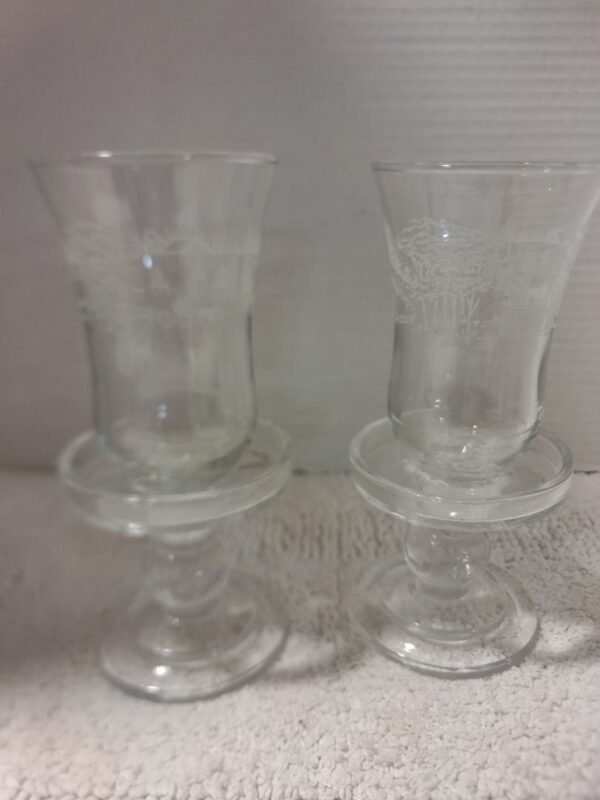 GLASS FLORAL/CANDLE HOLDER SET