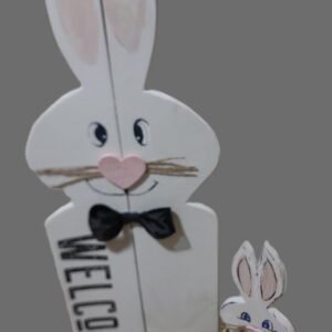 LARGE BUNNY PORCH SITTER